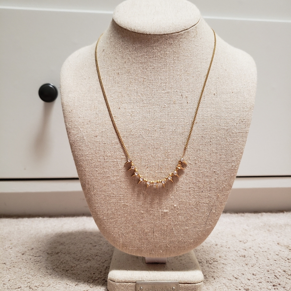 Stella and Dot Gold Spike Necklace